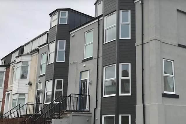 The former boarding house on Beach Road, after it was transformed into affordable apartments.