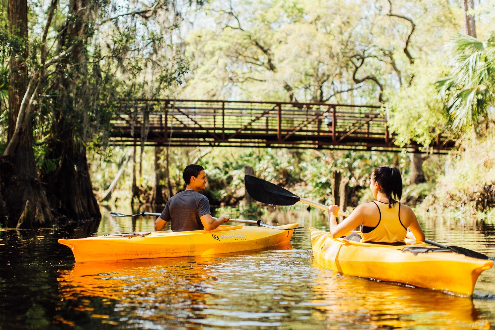 Kayaking along Shingle Creek. Image: Visit Florida