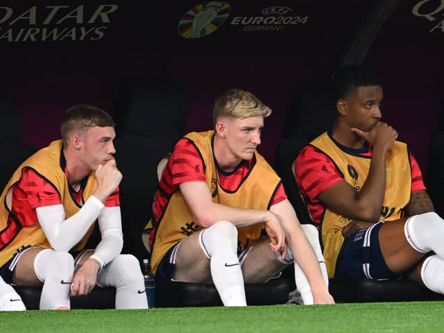 Anthony Gordon and Cole Palmer have been on the bench in England’s opening two Euro 2024 matches.