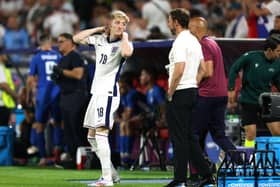 Anthony Gordon made his major tournament debut for England off the bench against Slovenia. 