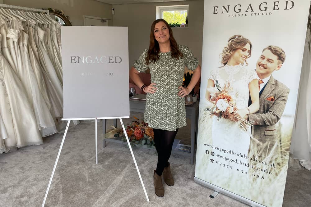 Jade Richardson-Gage, the owner of Engaged Bridal Studio in South Shields.