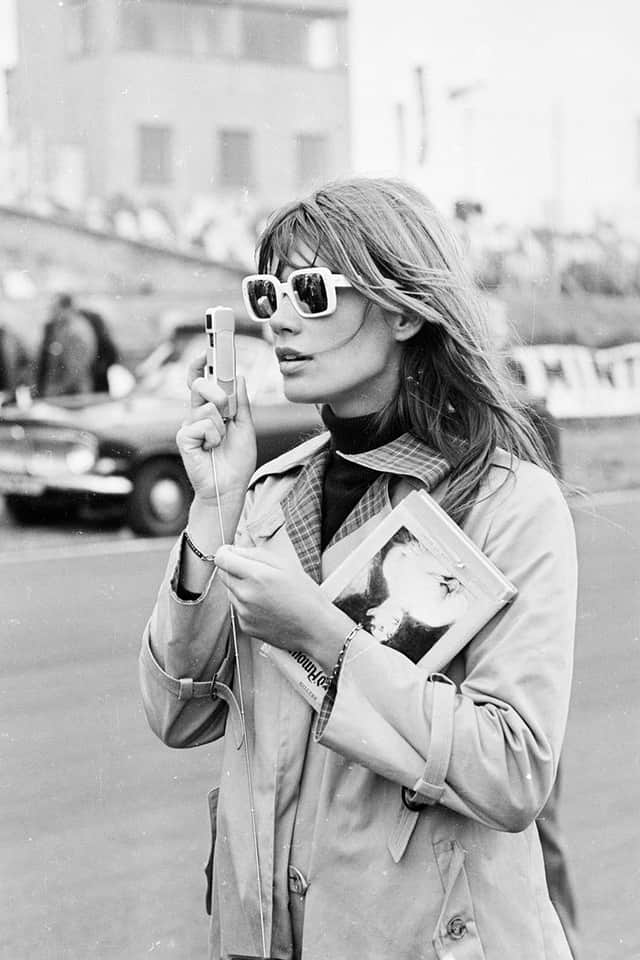 Francoise Hardy wore her trench oversized and open, for effortless cool