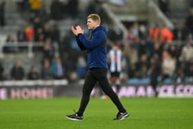 Eddie Howe, Manager of Newcastle United. (Photo by Stu Forster/Getty Images)