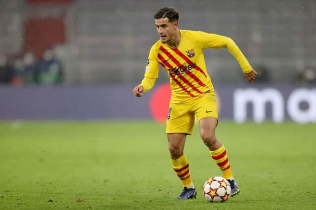 Philippe Coutinho of FC Barcelona. (Photo by Alexander Hassenstein/Getty Images)