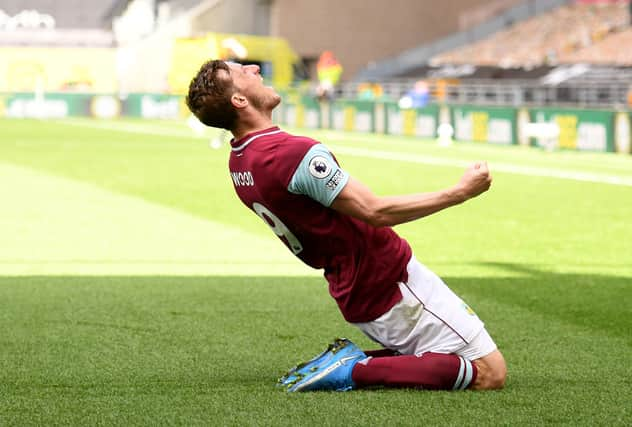 Chris Wood of Burnley.  (Photo by Oli Scarff - Pool/Getty Images)