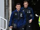 Kieran Trippier (L) and Chris Wood (R) (Photo by PAUL ELLIS/AFP via Getty Images)