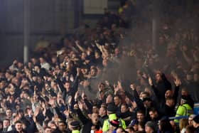 Newcastle United fans at Elland Road last season.