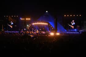 Paul McCartney performs on the Pyramid Stage stage during day four of Glastonbury Festival 2022 (Pic: Getty Images)