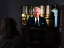 A child watching a broadcast of King Charles III first address to the nation as the new King following the death of Queen Elizabeth II on Thursday. Picture date: Friday September 9, 2022.
