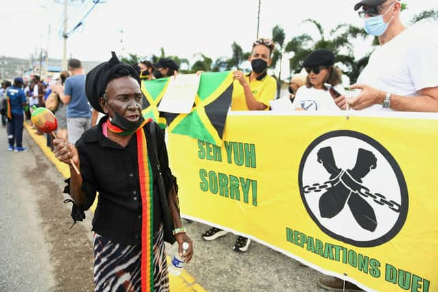Jamaica protested the royal visit asking for slavery reparations