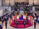 Members of the public file past the Queen’s coffin in Westminster Hall. Credit: Yui Mok - WPA Pool/Getty Images