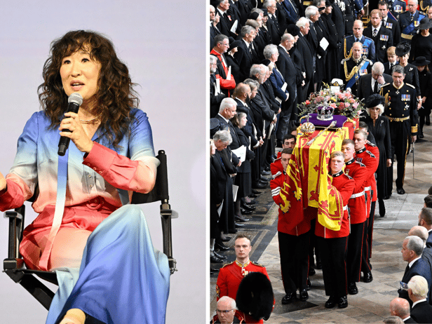 Killing Eve and Grey’s Anatomy star Sandra Oh was in attendance at Queen Elizabeth II’s funeral on Monday, 19 September