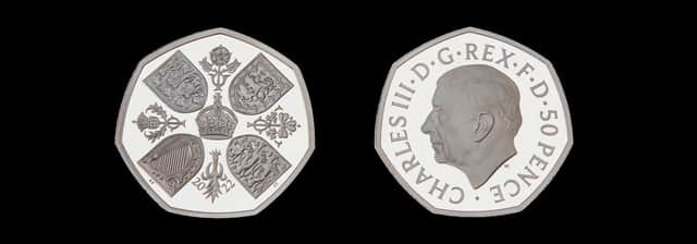 The new 50p coin featuring King Charles III facing to the left will enter circulation before the end of the year