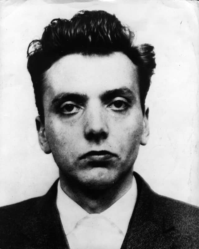 A portrait of Moors Murderer Ian Brady.   