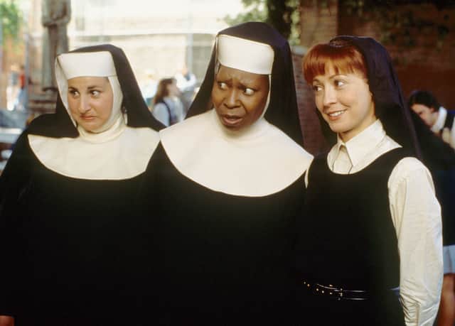 Kathy Najimy, Whoopi Goldberg and Wendy Makkena in Sister Act 2: Back in the Habit (Photo: Buena Vista Pictures Distribution)