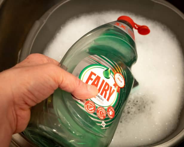 The thief stole Fairy washing products 