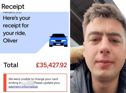 Thirsty Uber passenger dumbfounded after £10 pub trip results in bill for £35,000