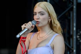 Lorde performs on the Pyramid Stage during day five of Glastonbury Festival at Worthy Farm, Pilton on June 26, 2022 in Glastonbury, England. (Photo by Kate Green/Getty Images)