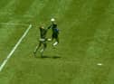 Maradona scored both goals in the famous Quarter Final against England in the 1986 Mexico World Cup. 