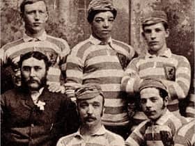 Andrew Watson, pictured top centre (Photo: Scottish Football Museum)