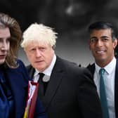 Boris Johnson (centre) is plotting an extraordinary comeback as prime minister but faces competition from Penny Mordaunt (left) and Rishi Sunak (right)