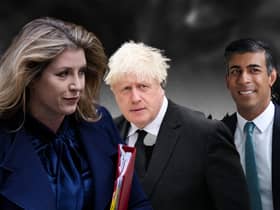 Boris Johnson (centre) is plotting an extraordinary comeback as prime minister but faces competition from Penny Mordaunt (left) and Rishi Sunak (right)