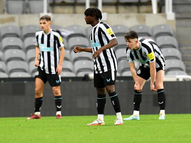 Newcastle United Under-21s in action. Michael Ndiweni.  