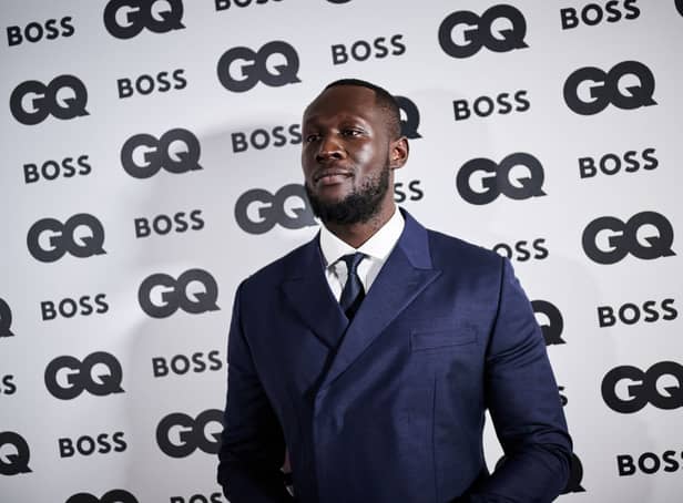 <p>Stormzy and Maya Jama were spotted together at the GQ Men of the Year awards.</p>