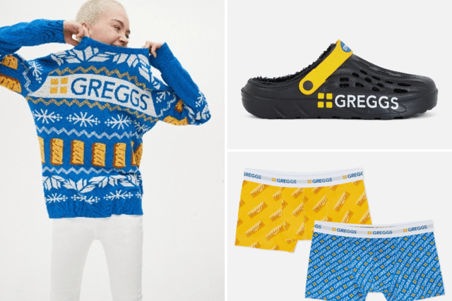 Greggs and Primark have released a limited edition clothing range in time for Christmas