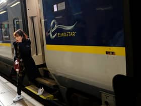 The RMT says it expects the four days of pre-Christmas strikes to have a significant impact on Eurostar services from London St Pancras  (Photo by TOLGA AKMEN/AFP via Getty Images)