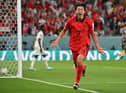 Cho Gue-sung celebrating his goal last week