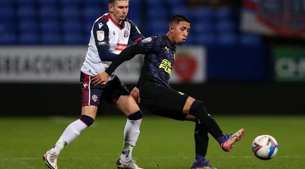 Newcastle United midfielder Rodrigo Vilca. (Photo by Charlotte Tattersall/Getty Images)