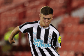 Kyle Crossley in action for Newcastle United. 