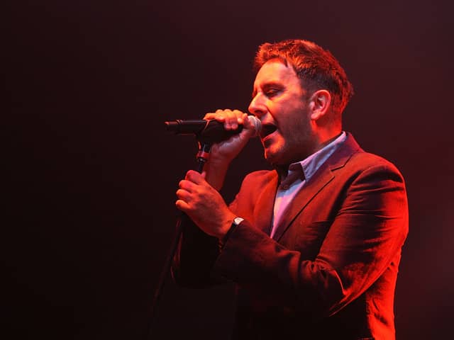 Terry Hall of The Specials performs on stage during the Splendour in the Grass festival at Belongil Fields 