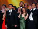 The cast of "The Office" accepts the Outstanding Ensemble in a Comedy Series onstage at the 13th Annual Screen Actor Guild Awards