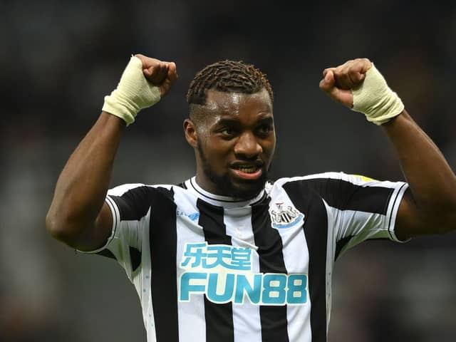 Newcastle United star Allan Saint-Maximin. (Photo by Stu Forster/Getty Images)