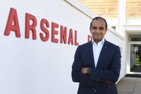 Vinai Venkatesham, former Arsenal CEO. 