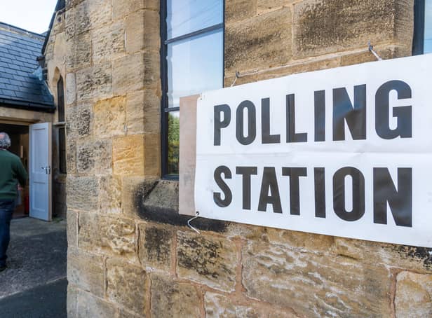A view of a polling station. For the first time, people from across the country will need to show photographic ID to vote at this year’s local elections. Picture by  James Hardisty