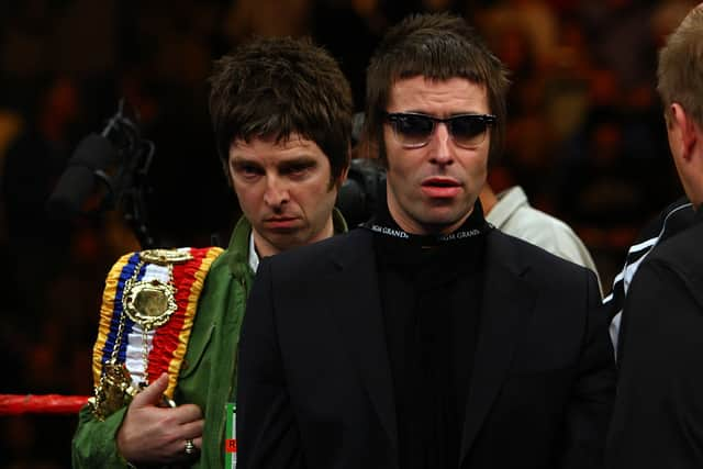 Oasis singer Liam Gallagher say brother Noel phoned him “begging for forgiveness”.