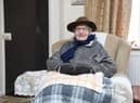 Ivor Gardner, a 103-year-old WW2 veteran who has spent the winter without heating after an energy left him without a working meter is keeping warm - under tea towels and wearing oven gloves.