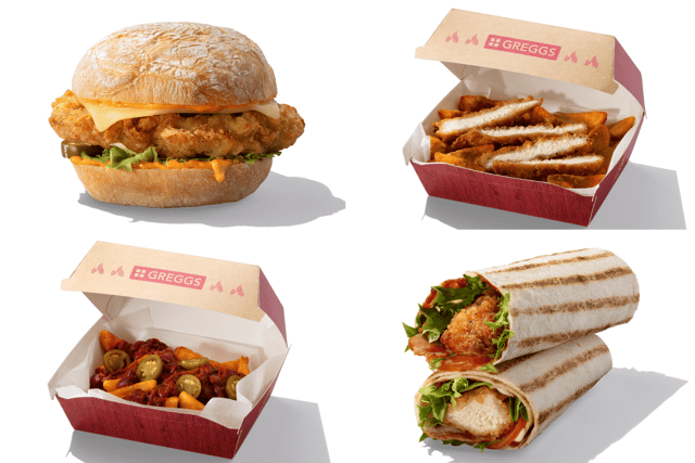 Some of Greggs new menu items