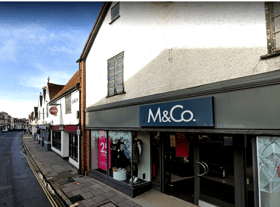 An M&Co store is pictured in Marlow, south England.