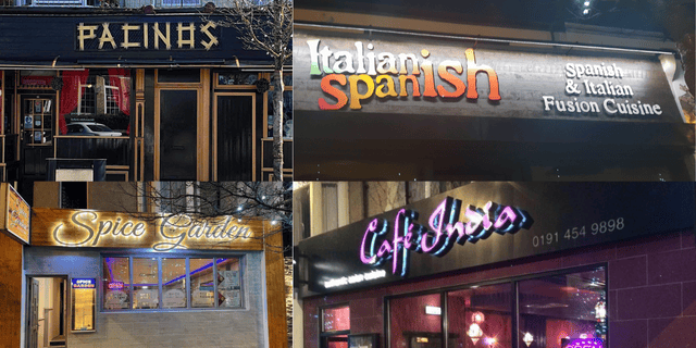 Restaurants in Ocean Road, South Shields.