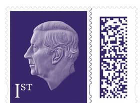 The new stamp design featuring King Charles  