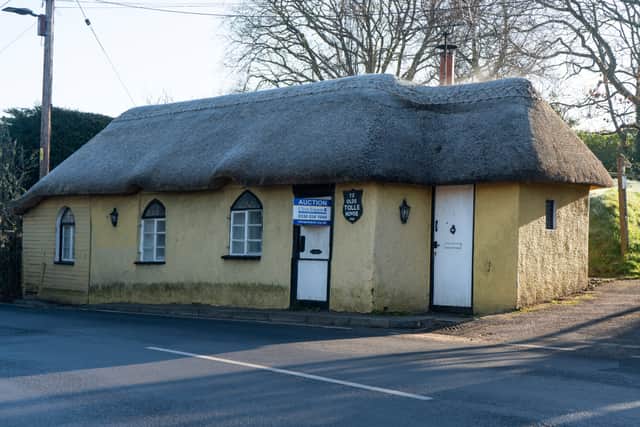 The Ye Olde Toll House in the village of Newton Poppleford near Sidmouth, Devon, as it goes up for auction.
