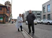 Leader, Councillor Tracey Dixon and Lead Member, Councillor Ernest Gibson in South Shields Town Centre.