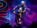 Chris Brown performs at Staples Center on October 11, 2019 in Los Angeles, California. (Photo by Rich Fury/Getty Images)