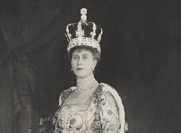 <p>Queen Mary wearing the crown which will be used during the coronation in May (Photo: Royal Family)</p>