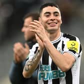 Newcastle United winger Miguel Almiron.  (Photo by PAUL ELLIS/AFP via Getty Images)