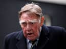 Sir Bernard Ingham arrives in Downing Street to attend a party to celebrate the 85th birthday of Baroness Thatcher on October 14, 2010  (Photo by Oli Scarff/Getty Images)